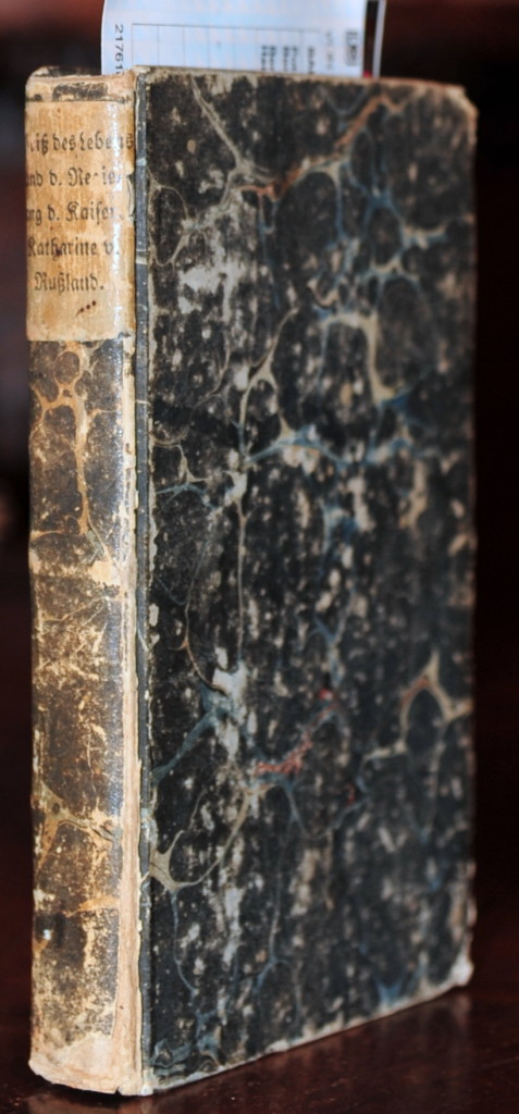 Book Cover: Johann Erich Biester/ Abriß des Lebens und der Regierung der Kaiserinn Katharina II von Rußland/ 1797
