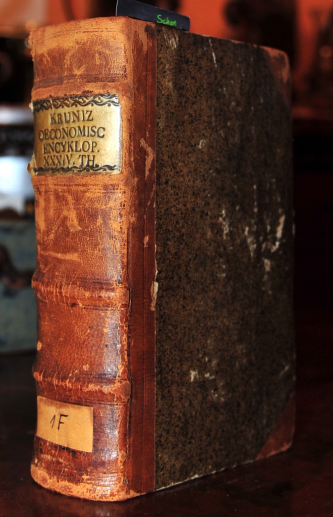 Book Cover: Johann Georg Krünitz/ Oekonomisch-technologische Encyklopädie, oder allg. meines System.../ 1785