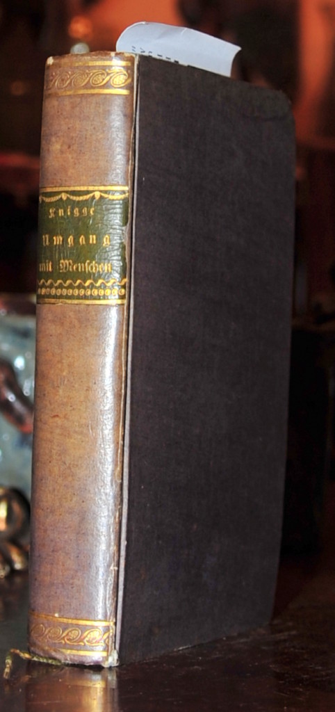 Book Cover: Adolph Freyherr Knigge / Ueber den Umgang mit Menschen / 1808