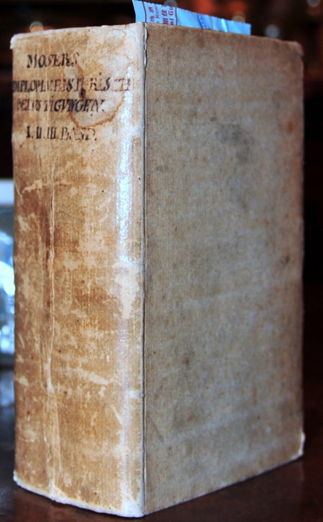 Book Cover: Friderich Carl Moser/ Diplomatische und Historische Belustigungen/ 1753