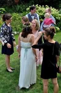 Die Braut empfängt die Gäste