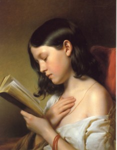 1850 Franz Eybl Lesendes Mädchen