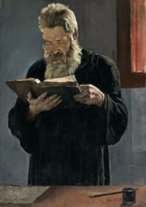 F. Hodler Lesender Pfarrer