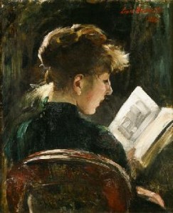 L. Corinth Lesendes Mädchen