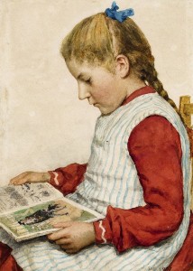Lesendes Mädchen